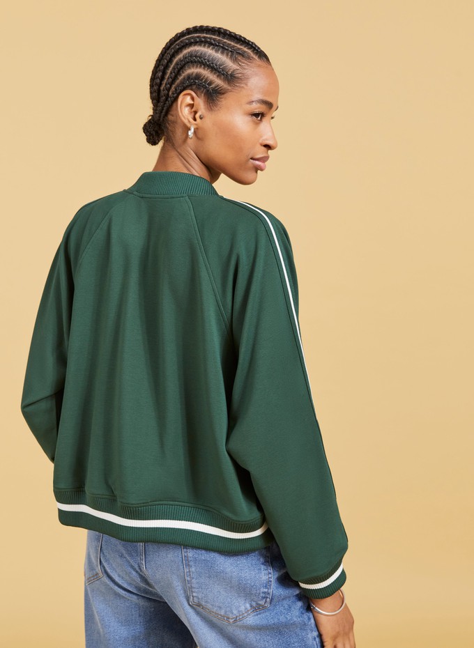 Gretchen Cropped Bomber Jacket from Baukjen