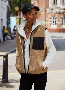 Elif Recycled Fleece Gilet via Baukjen