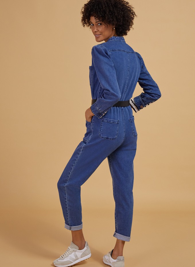 Cece store denim jumpsuit