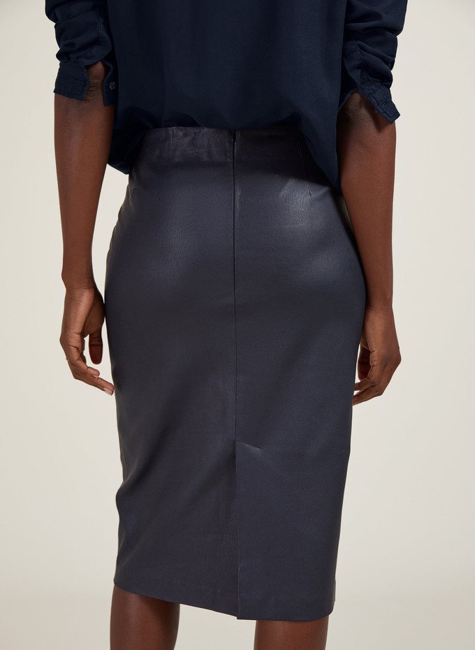 Eilidh Stretch Leather Skirt from Baukjen