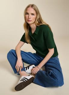 Margaret Regenerative Cotton Polo Tee via Baukjen