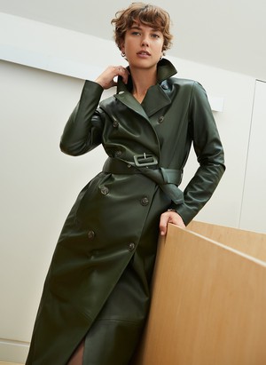 Paulette Leather Coat from Baukjen