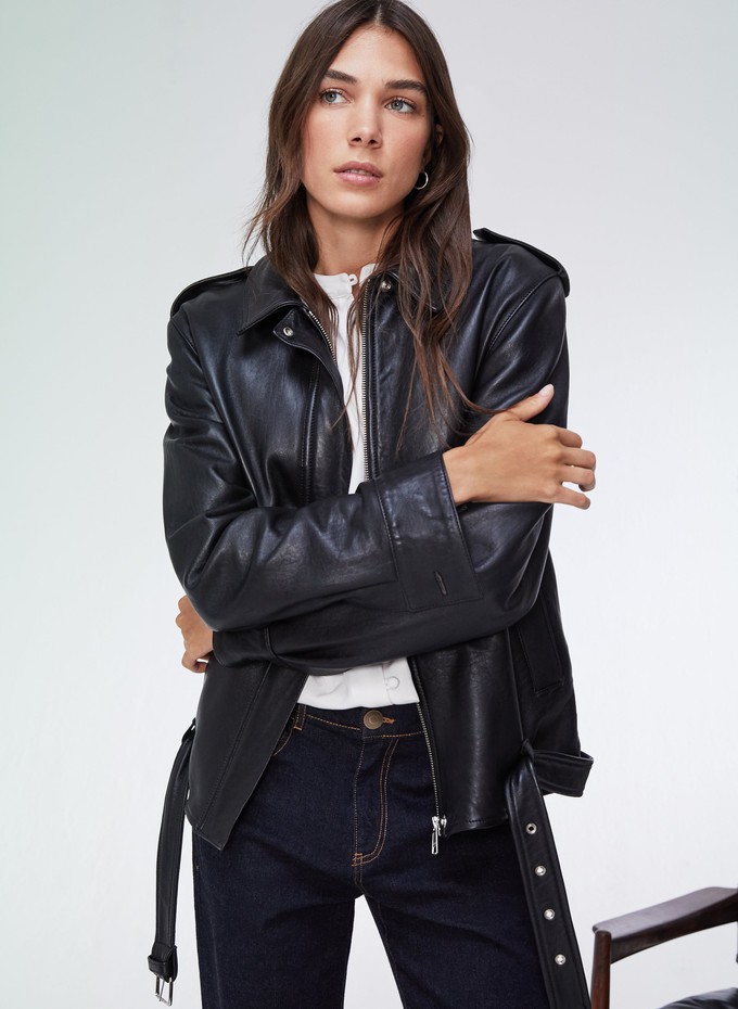 Adelinda Leather Bomber from Baukjen