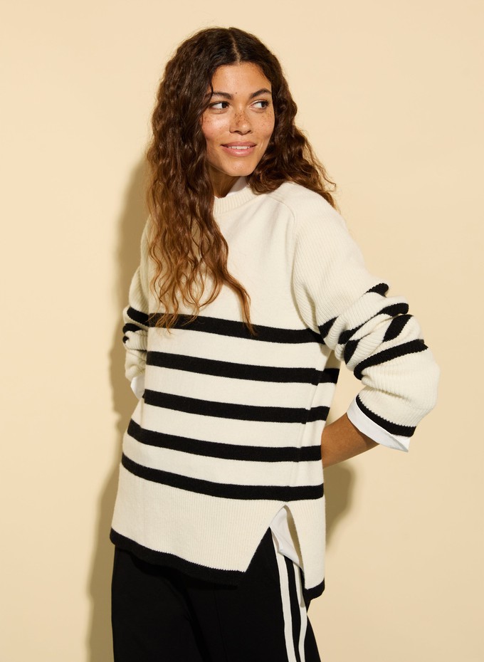 Fleur Striped Wool Blend Jumper from Baukjen