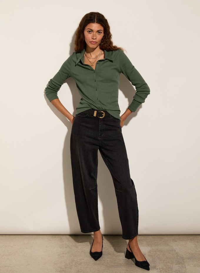 Susan Organic Cotton Button Down Top from Baukjen