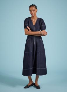 Coralie Organic Denim Dress via Baukjen