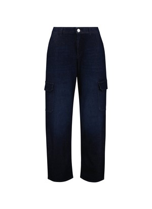 Organic Stretch Cotton Wide Leg Cargo Jeans from Baukjen