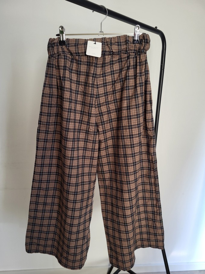 Adrienne-Mel Trousers in Plaid Size S from Beaumont Organic