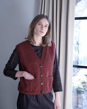 Mira Hand Knitted Waistcoat from BIBICO