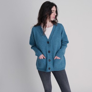 Kora Oversized Wool Cardigan from BIBICO