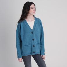 Kora Oversized Wool Cardigan via BIBICO