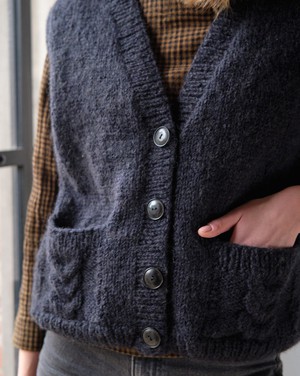 Mira Knitted Waistcoat from BIBICO