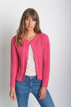 Kate Cropped Organic Cotton Cardigan via BIBICO