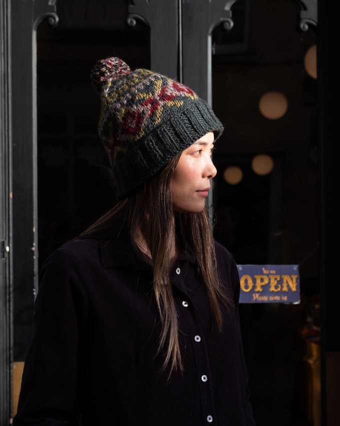 Highland Fair Isle Bobble Hat from BIBICO