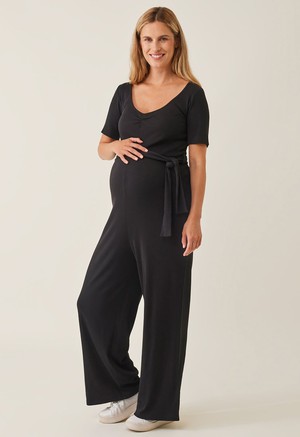 Ribbed maternity jumpsuit - Black from Boob Design