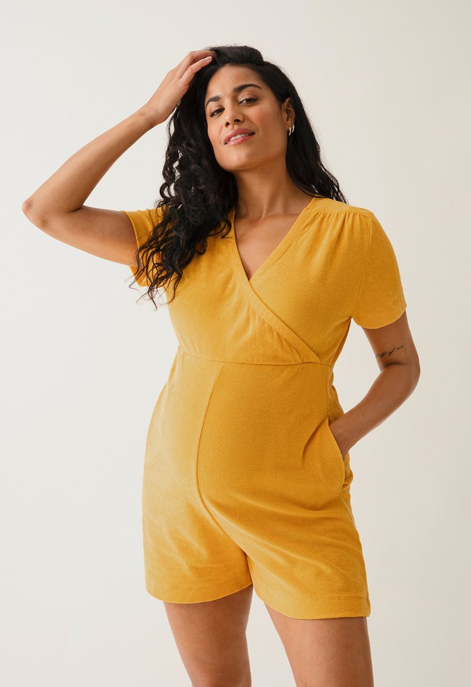 Terrycloth maternity playsuit - Sunflower from Boob Design