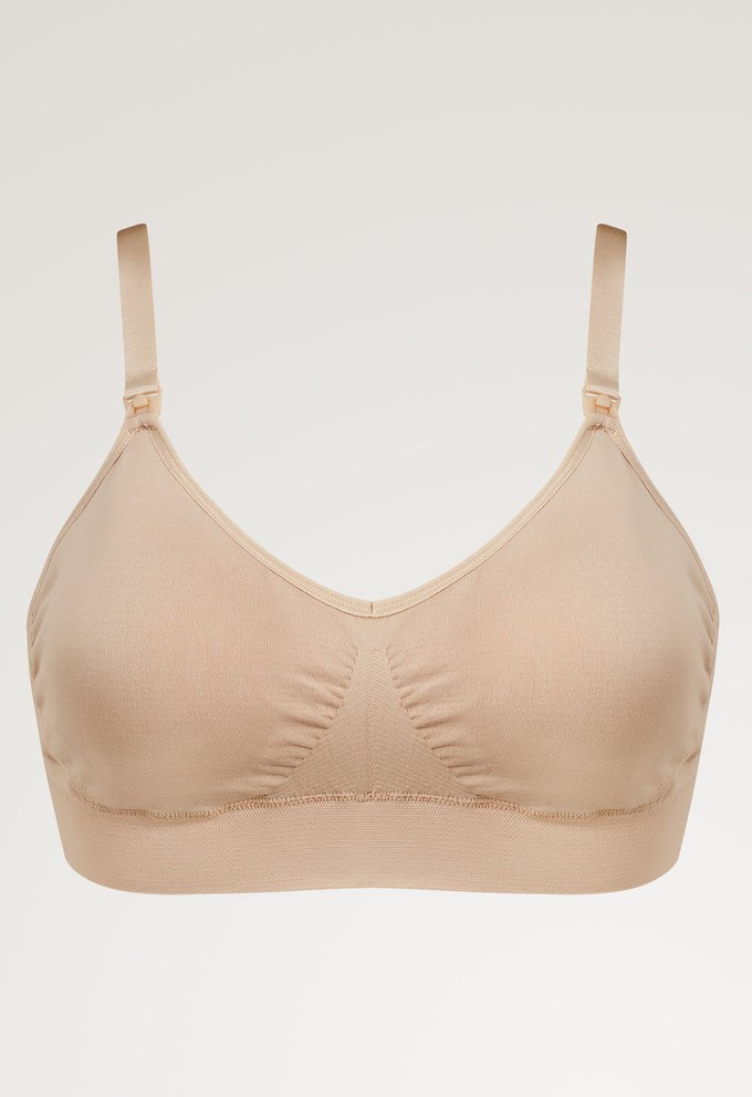 Seamless nursing bra with pads - Beige from Boob Design