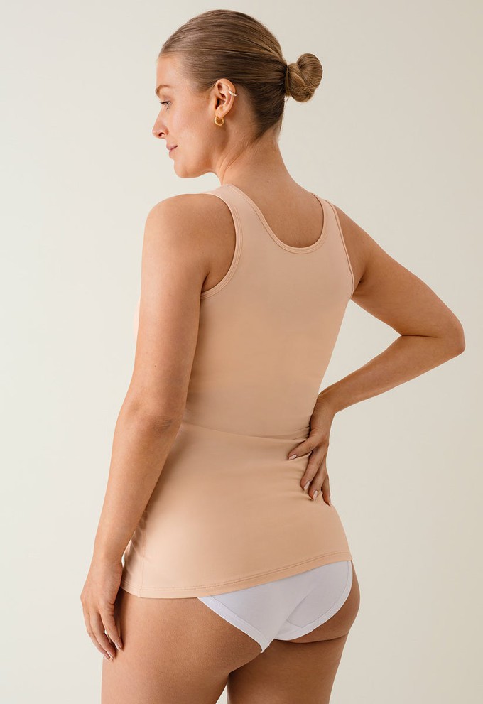 Essential nursing tank top - Beige from Boob Design