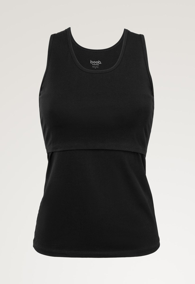 Essential nursing tank top - Black from Boob Design