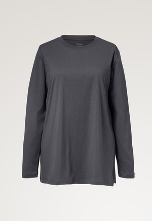 Maternity t-shirt long sleeve - Washed grey from Boob Design