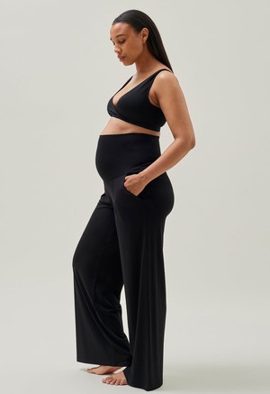 Maternity wide leg soft pants - Black from Boob Design