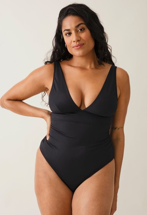 Plunge maternity swimsuit - Black from Boob Design