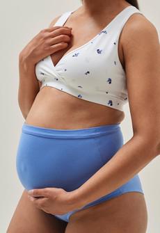 Essential maternity briefs - Mid blue via Boob Design