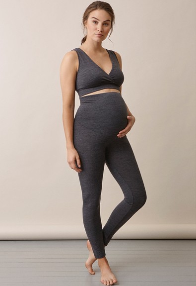 Boob Design Once-On-Never-Off Fleece-Lined Maternity Leggings in Black