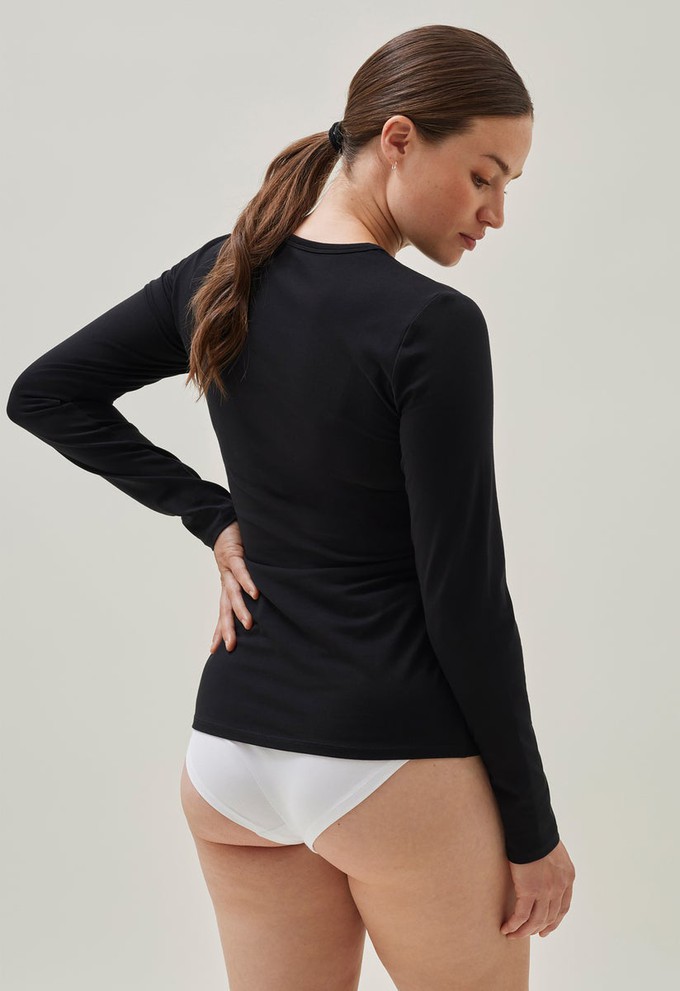 Essential nursing top long sleeve - Black from Boob Design