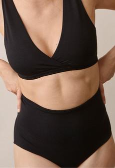 High waist postpartum panties - Black via Boob Design