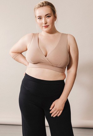 Soft nursing bra 34D - 48DDD-E - Sand from Boob Design