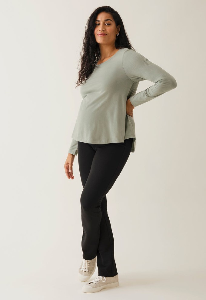 Straight leg maternity pants - Black from Boob Design