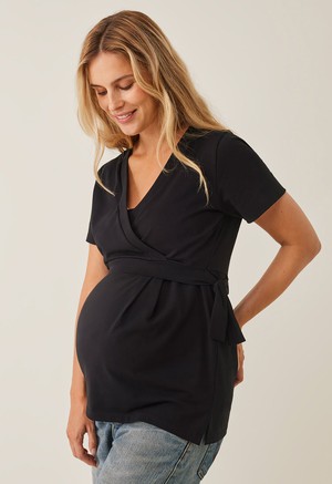 Nursing wrap top - Black from Boob Design