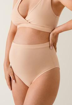 Essential maternity briefs - Beige/Apricot via Boob Design