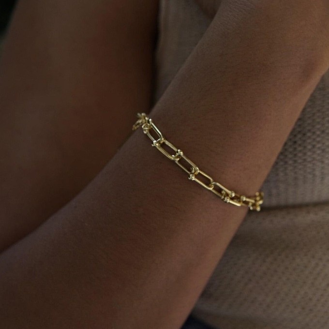 THE ANNA BRACELET - Solid 14k yellow gold from Bound Studios