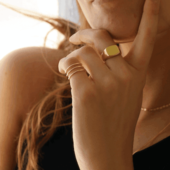 THE JADA RING - 18k gold plated from Bound Studios