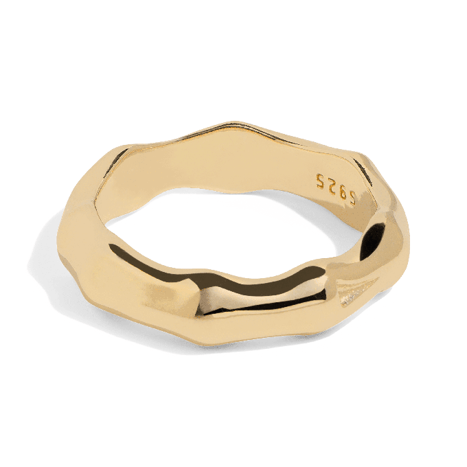 THE BAMBOO RING - 18k gold vermeil from Bound Studios