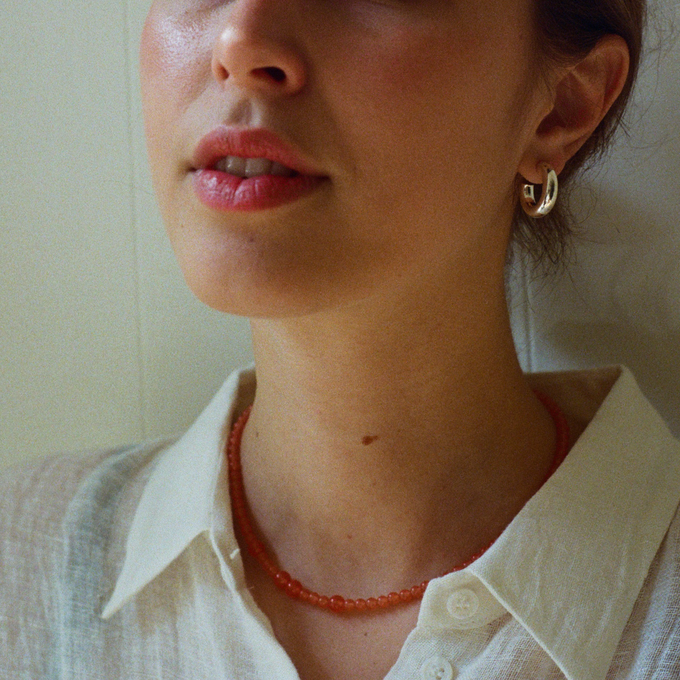 THE YUNA NECKLACE - Orange quartz from Bound Studios