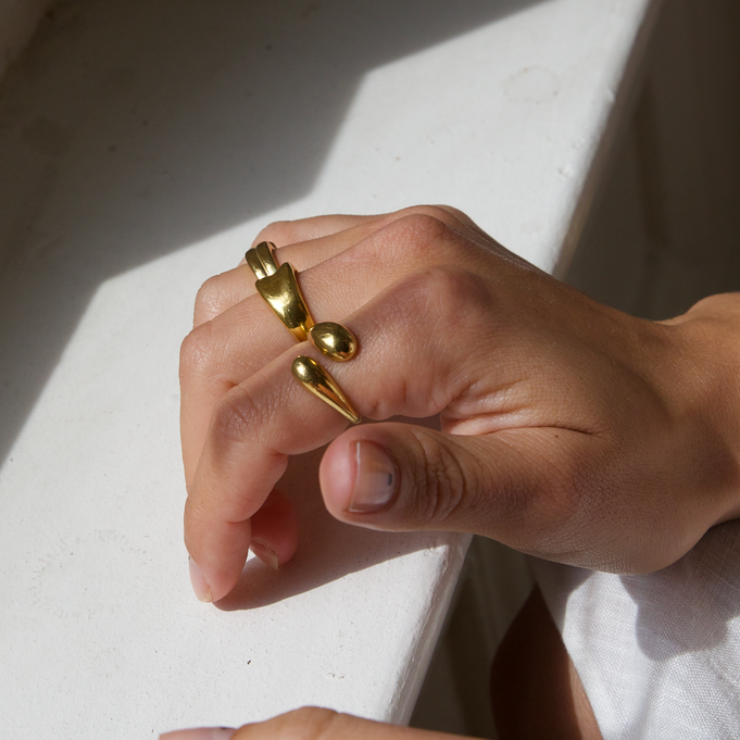 THE AVA RING - solid gold from Bound Studios