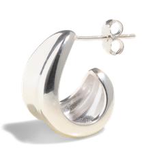 THE AVA HOOP - sterling silver via Bound Studios