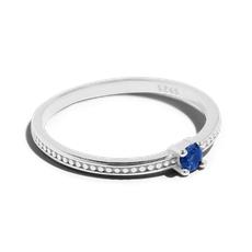 THE EMMA RING BLUE - sterling silver via Bound Studios