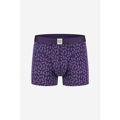 Arthur boxer aubergine print from Brand Mission