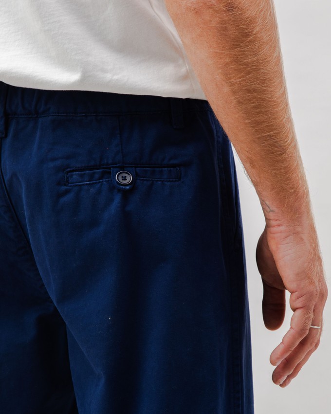 Comfort Chino Cotton Pants Navy from Brava Fabrics