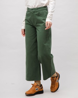 5 Pocket Cotton Twill Pants Green from Brava Fabrics