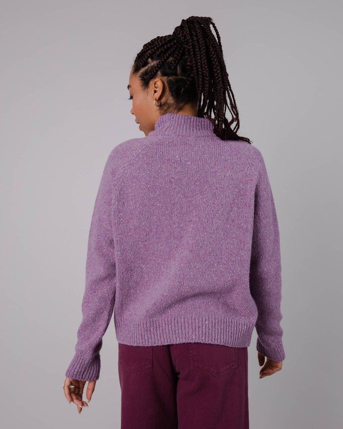 Perkins Wool Sweater Grape from Brava Fabrics