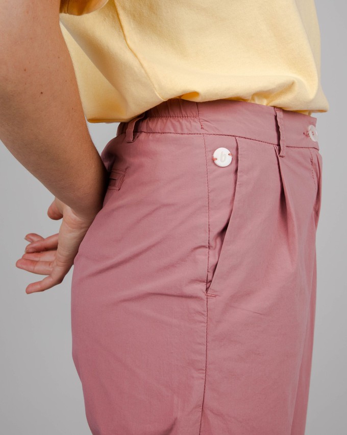 Elastic Pleated Chino Dusty Pink from Brava Fabrics