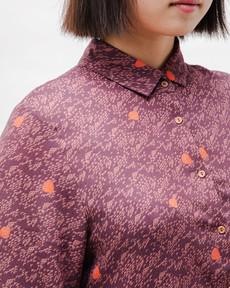 Dusk Viscose Blouse Grape via Brava Fabrics