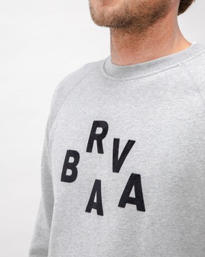 BRV Cotton Sweatshirt Grey Melange from Brava Fabrics