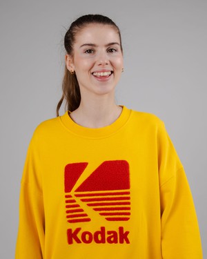 Kodak Logo Sweatshirt Yellow from Brava Fabrics