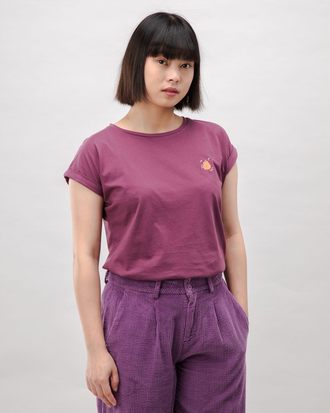 Dusk Scoop Cotton Tee Grape from Brava Fabrics